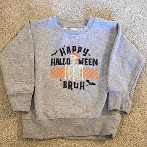 Gray Halloween Kids Sweatshirt
